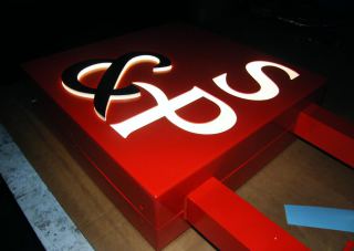 Illuminated Sign Maker in South London, an example of an illuminated sign being manufactured